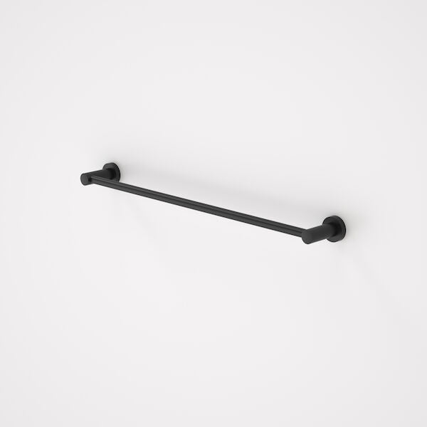 Caroma Cosmo Metal Single Towel Rail 630mm - Matte Black