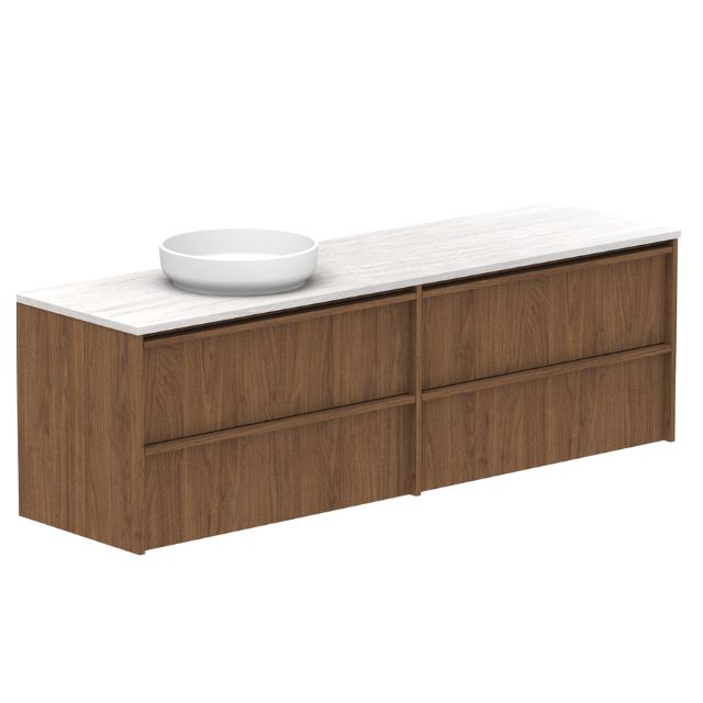 ADP Eli Wall Hung Vanity 1800mm Left Bowl ELIFAW1800WHLCP | The Blue Space