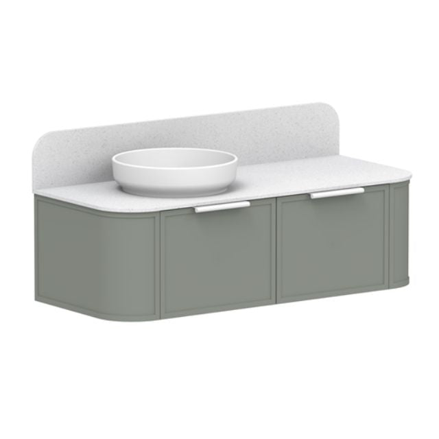 ADP Flo Wall Hung Vanity - 1200mm Left Bowl FLOFAS1200WHLCP | The Blue Space