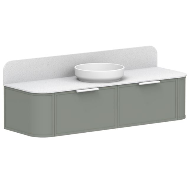 ADP Flo Wall Hung Vanity - 1500mm Centre Bowl FLOFAS1500WHCCP | The Blue Space