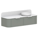 ADP Flo Wall Hung Vanity - 1500mm Right Bowl FLOFAS1500WHRCP | The Blue Space