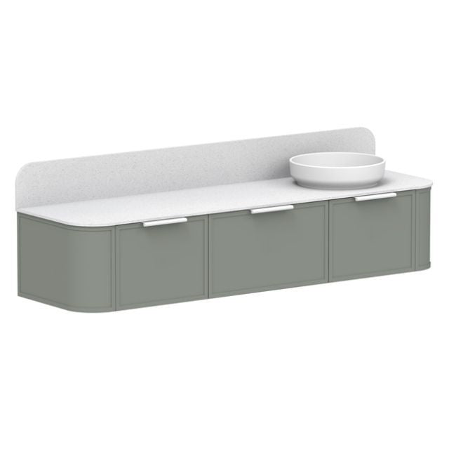 ADP Flo Wall Hung Vanity - 1800mm Right Bowl FLOFAS1800WHRCP | The Blue Space