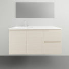 ADP Glacier Lite Door and Drawer Twin Vanity with Cast Marble Top - 1200mm Left Bowl | The Blue Space