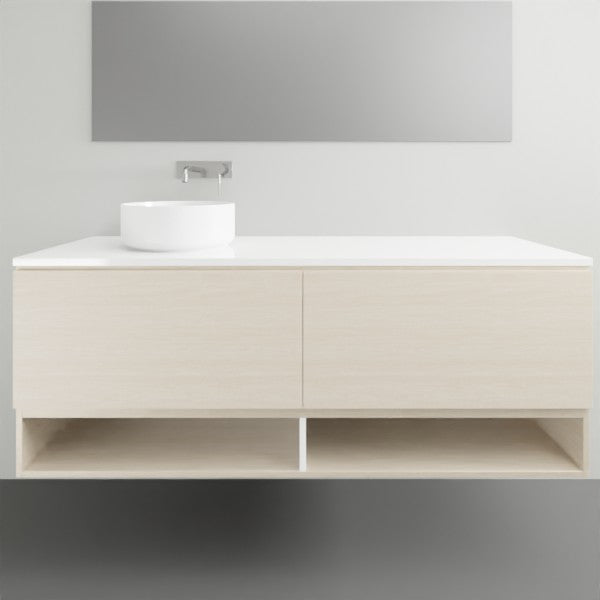 ADP Glacier Lite Shelf Slim Vanity with Solid Surface Top - 1500mm Left Bowl | The Blue Space