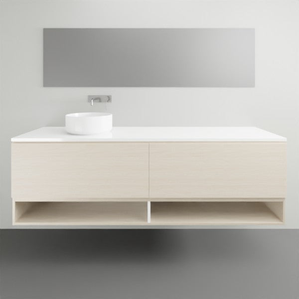 ADP Glacier Lite Shelf Slim Vanity with Solid Surface Top - 1800mm Left Bowl | The Blue Space