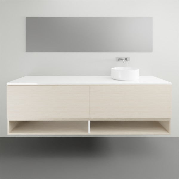 ADP Glacier Lite Shelf Slim Vanity with Solid Surface Top - 1800mm Right Bowl | The Blue Space