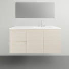 ADP Glacier Lite Twin Vanity with Ceramic Top - 1200mm Right Bowl | The Blue Space