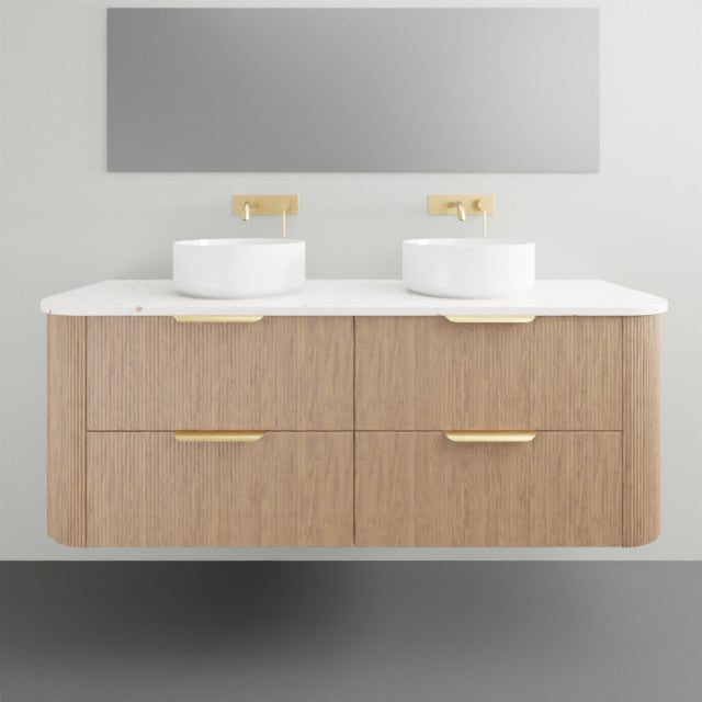 ADP Thirroul Wall Hung Vanity 1500mm Double Bowl THIFAW1500WHDCP | The Blue Space