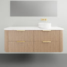 ADP Thirroul Wall Hung Vanity 1500mm Right Bowl THIFAW1500WHRCP | The Blue Space