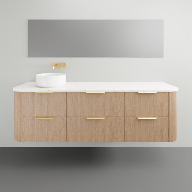 ADP Thirroul Wall Hung Vanity 1800mm Left Bowl THIFAW1800WHLCP | The Blue Space