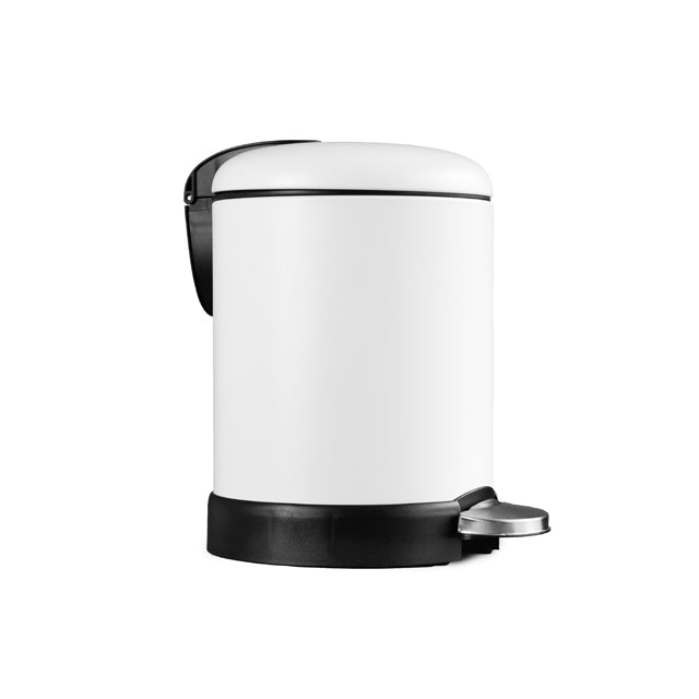 Bao 3L Round Bathroom Bin Matt White