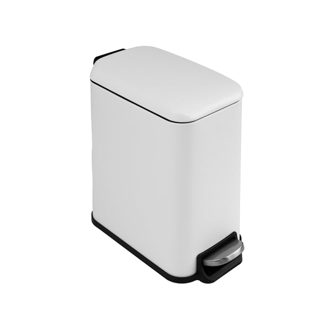 Bao 5L Rectangular Bathroom Bin Matt White