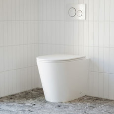 Bao Elegant Wall Faced Toilet with Geberit Sigma Inwall Cistern in Matte White