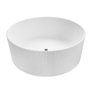 Bao Fluted Round 1500mm Freestanding Bath in Matte White