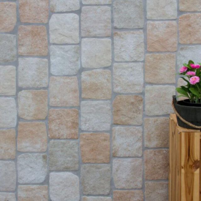 Beige Settlers Cobble Stone 150 x 150mm Porcelain