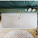 BelBagno Alto Back-to-Wall Bathtub 1700mm BB52-1700 - The Blue Space