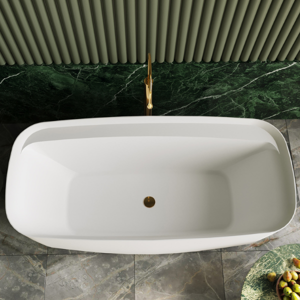 BelBagno Terriccio Freestanding Bathtub 1700mm BB5578 Top - The Blue Space