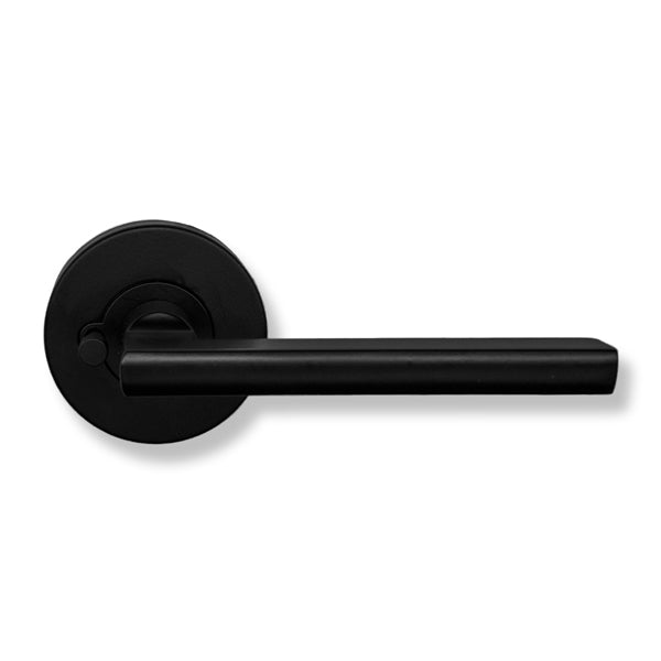 Madrid Black Nickel Latch Door Handle - 1 Pair