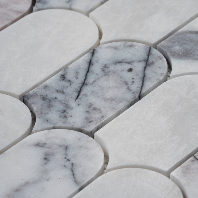 Cottesloe New York Stone Feather Honed Marble Mosaic 50 x 130mm Sample