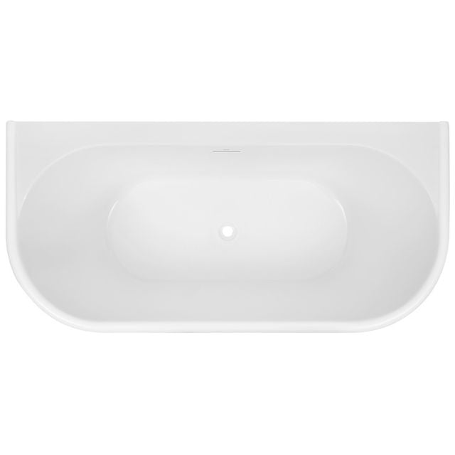 Decina Oxford 1700mm Back-To-Wall Freestanding Bath with Overflow