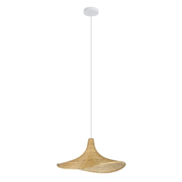 Eglo Haxey Bamboo 50cm Pendant Light 43869N - The Blue Space