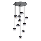 Eglo Oilella Sonstige Cluster Pendant Light Black Grey Glass 205649N - The Blue Space