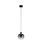 Eglo Oilella Sonstige Pendant Light Black Grey Glass 99616N - The Blue Space