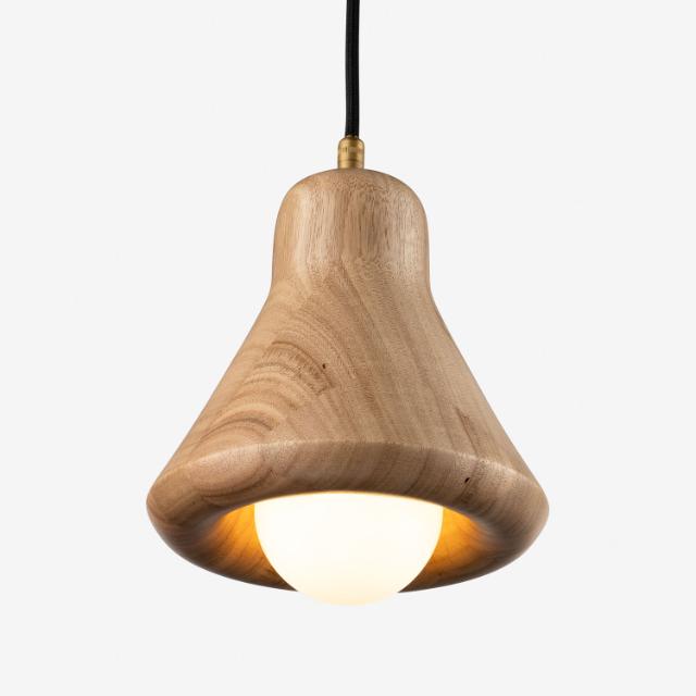 Fluxwood Lander Short Timber Pendant Light Victorian Ash - The Blue Space