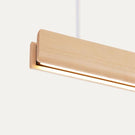 Fluxwood Array Timber Linear Pendant Light, Maple - The Blue Space