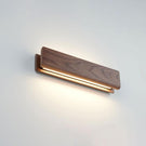 Fluxwood Umber Timber Linear Wall Light Walnut - The Blue Space