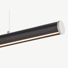 Fluxwood Roller Timber Linear Pendant Light Black Finish - The Blue Space