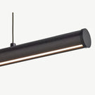 Fluxwood Roller Timber Linear Pendant Light Black Finish - The Blue Space