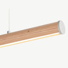 Fluxwood Roller Timber Linear Pendant Light Victorian Ash - The Blue Space