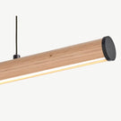 Fluxwood Roller Timber Linear Pendant Light Victorian Ash - The Blue Space