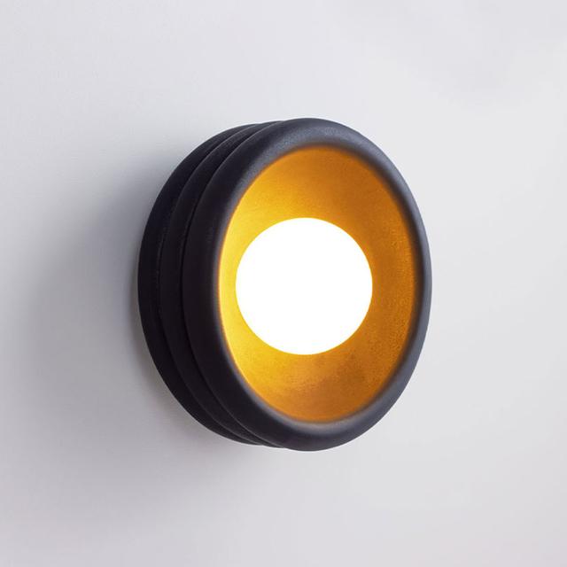 Fluxwood Silo Ceramic Wall Light - Matte Black - The Blue Space