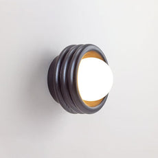 Fluxwood Silo Timber Mini Sconce Wall Light - Black Oak SILO-TIMBER-OB-BP-PH-3K - The Blue Space