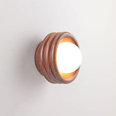 Fluxwood Silo Timber Mini Sconce Wall Light - Walnut SILO-TIMBER-WA-BP-PH-3K - The Blue Space