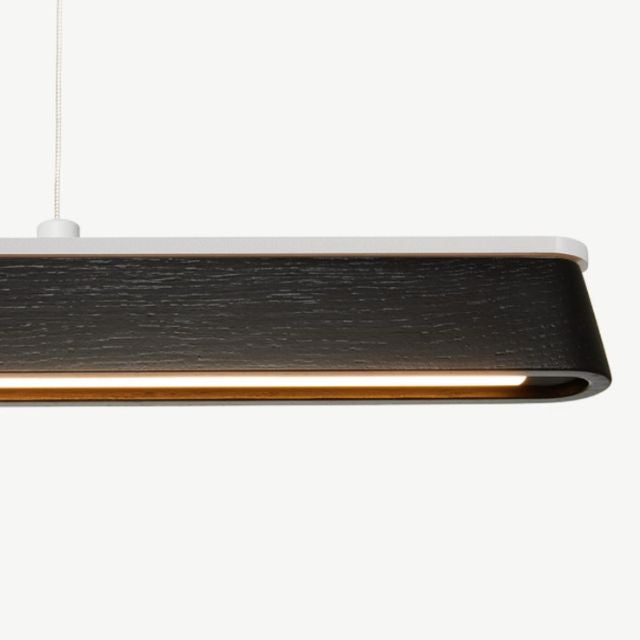 Fluxwood Tenn Up Timber Linear Pendant Light Black Finish - The Blue Space