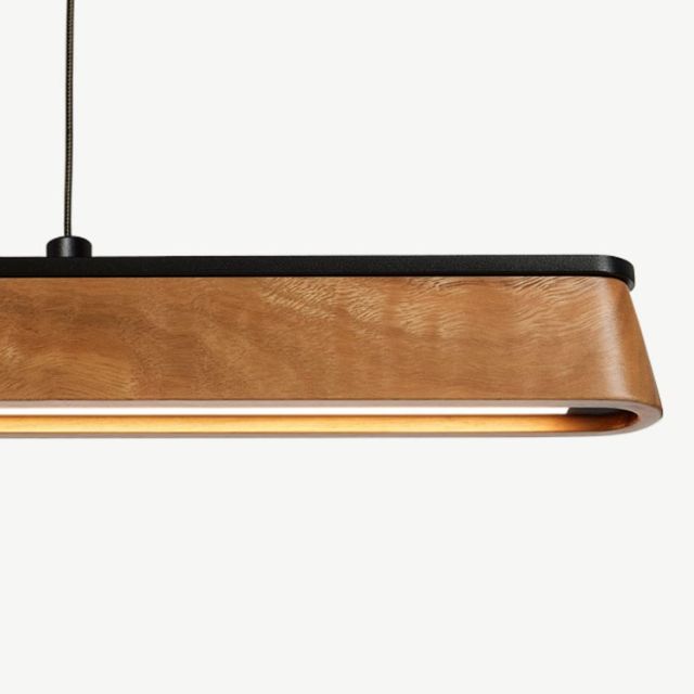 Fluxwood Tenn Up Timber Linear Pendant Light Spotted Gum - The Blue Space