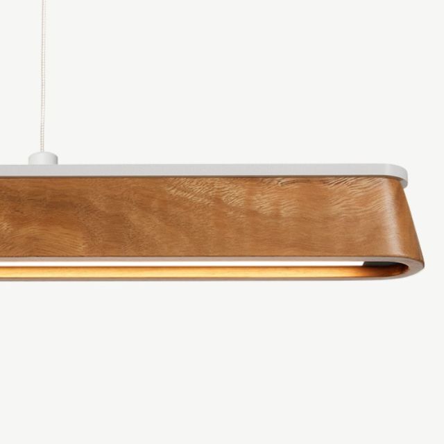 Fluxwood Tenn Up Timber Linear Pendant Light Spotted Gum - The Blue Space