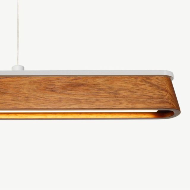 Fluxwood Tenn Up Timber Linear Pendant Light Tasmanian Blackwood - The Blue Space