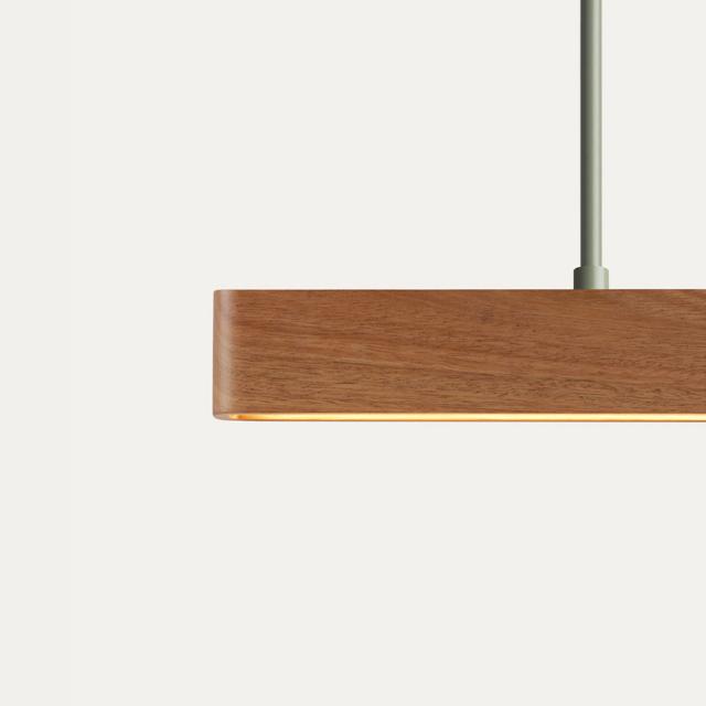 Fluxwood Umber Timber Linear Pendant Light - The Blue Space