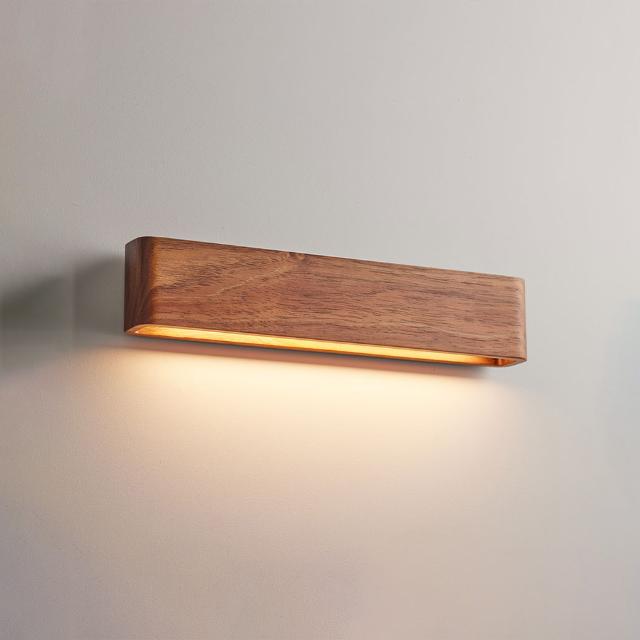 Fluxwood Umber Timber Linear Wall Light