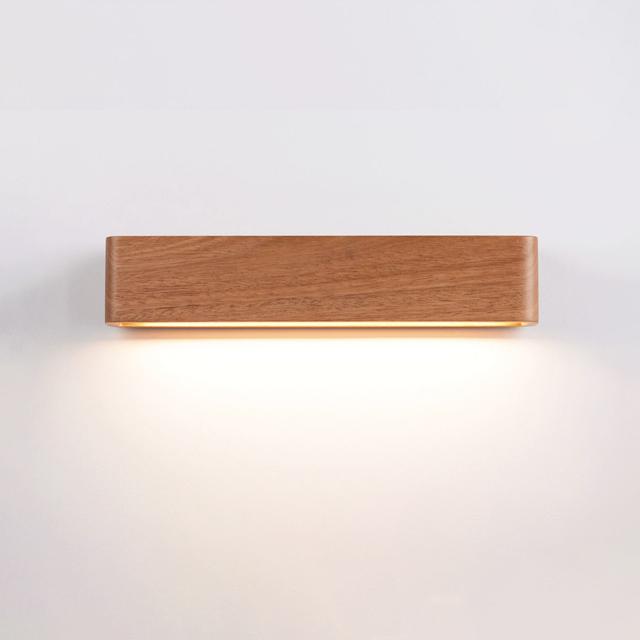 Fluxwood Umber Timber Linear Wall Light