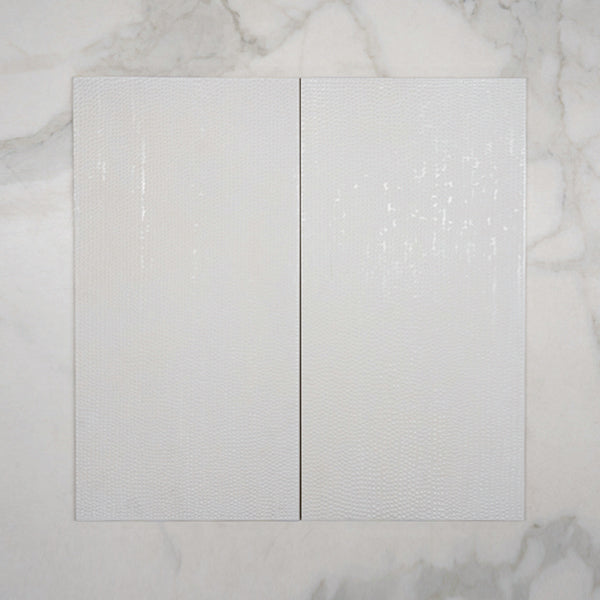 Off White Olivia Decor Tile 300 x 600 x 10mm Italian Porcelain