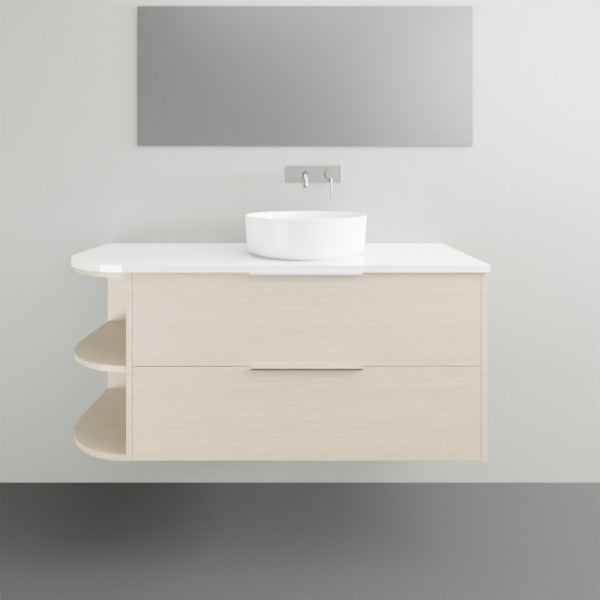 Marquis Avion4LHS Wall Hung Vanity - 1200 - Left Hand End Shelf | The Blue Space
