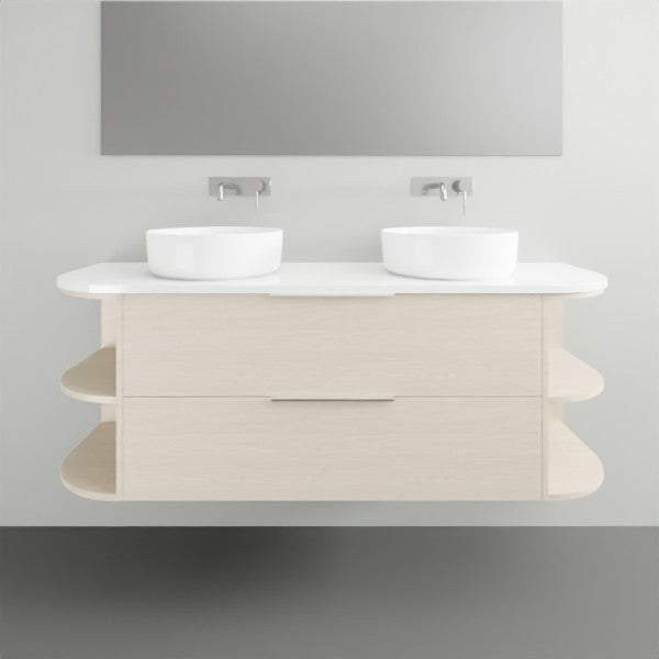 Marquis Avion9 Wall Hung Vanity - 1500 - Double Bowl 2 Shelf Ends | The Blue Space