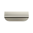 Meir Öppen Edge-Pull 75mm Cabinet Handle Brushed Nickel MRCH-1E07N-PVDBN - The Blue Space