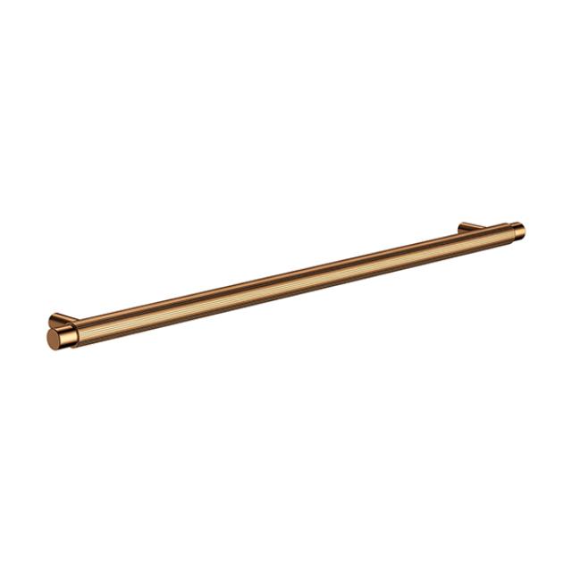 Meir Öppen Round Pull 328mm Cabinet Handle Knurled Lustre Bronze MRCH-2P32N-PVDBZ - The Blue Space