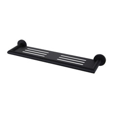 Nero Dolce Metal Shower Shelf Matte Black NR3687aMB | The Blue Space